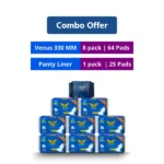 Venus 330 MM 8 Pack and Panty Liner 155 MM 1 Pack