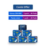 Venus 330 MM 5 Pack and Panty Liner 1 Pack